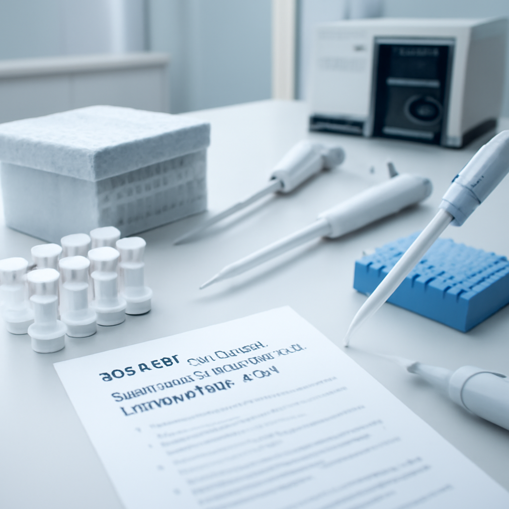 Peptide research workflow in lab setting