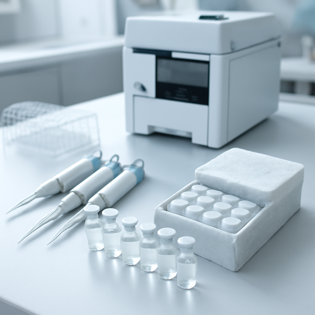 Peptide research workflow in lab setting