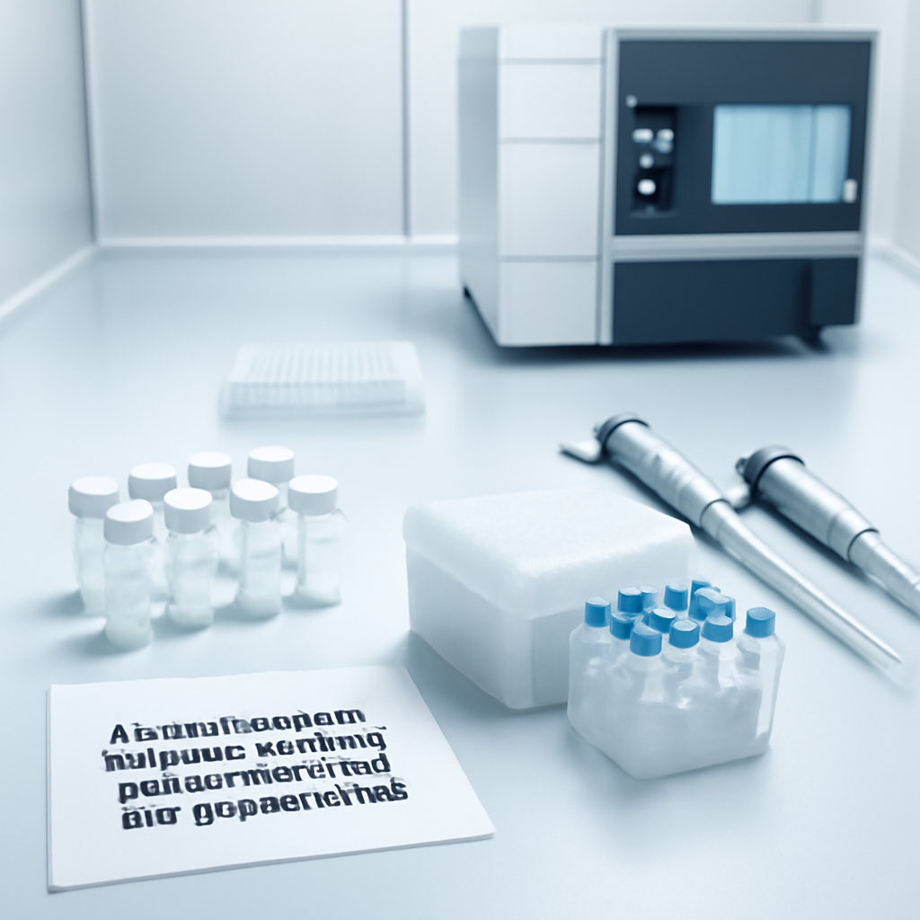 Peptide research workflow in lab setting
