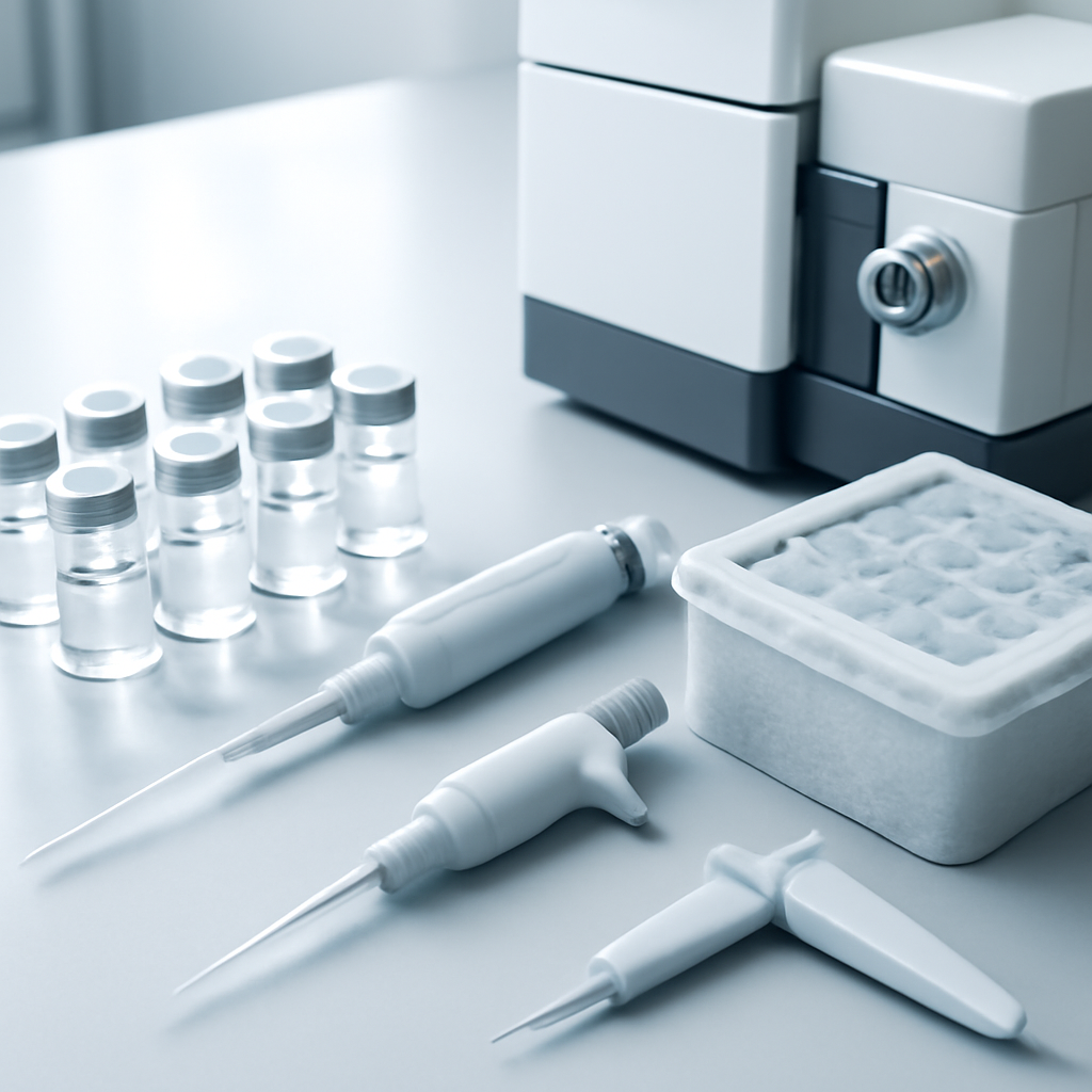 Peptide research workflow in lab setting