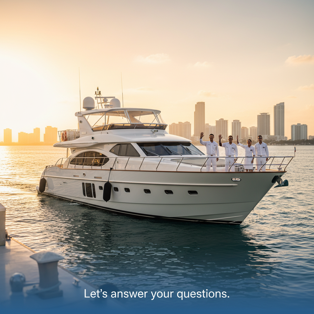 Frequently Asked Questions about Book a Miami Yacht Charter for This Weekend | Last-Minute Same-Week Bookings & Deals Today