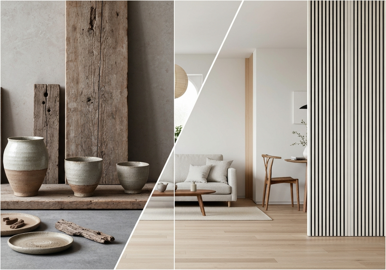 Thiết kế nội thất Wabi Sabi Japandi 2