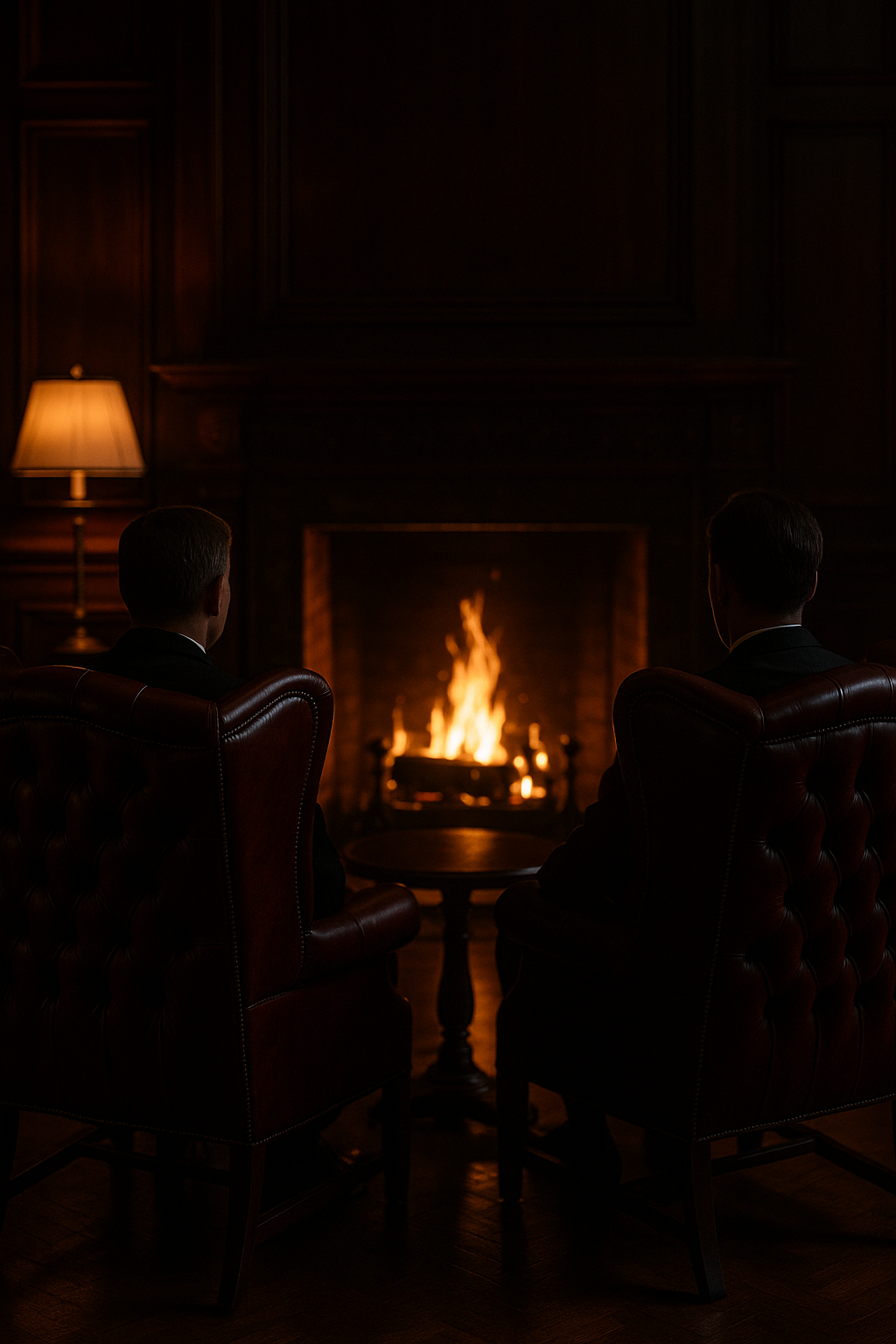 By the fire